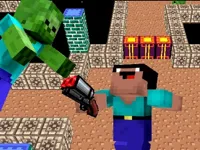 Space Adventure: Noobiks Battle vs Zombies image